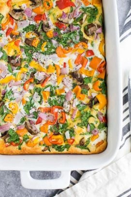 egg white vegetable casserole recipe