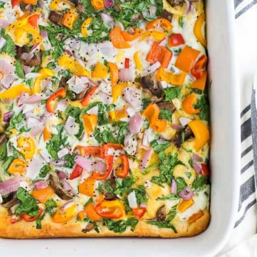 Image of an Egg White Vegetable Breakfast Casserole