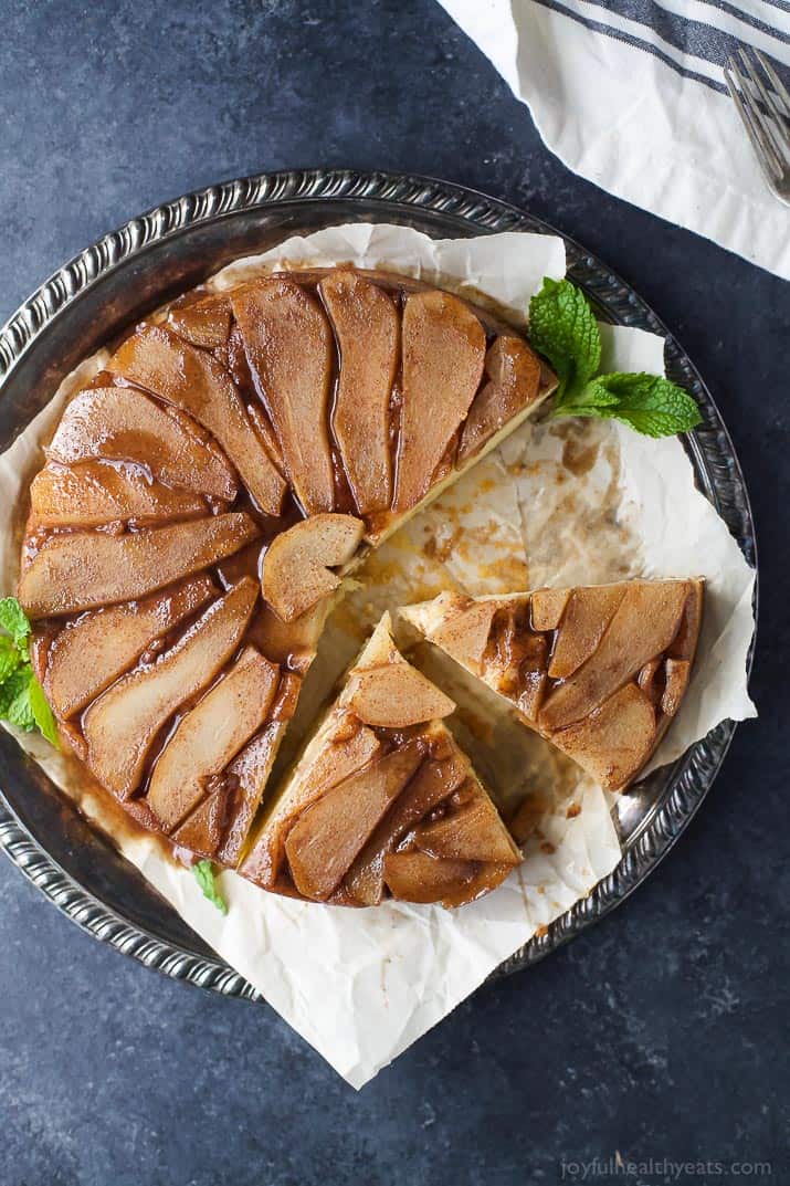 Spiced Pear Upside Down Cake