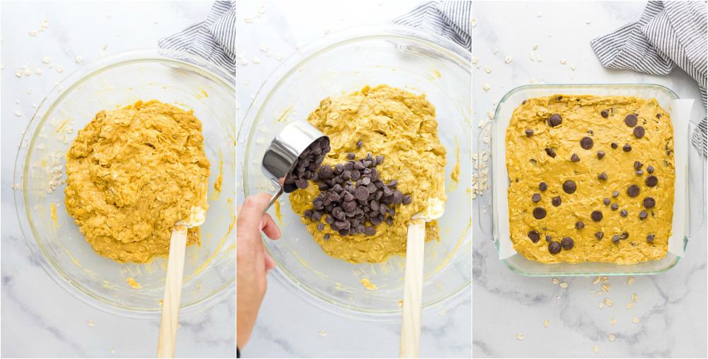 how to make oatmeal pumpkin bars with chocolate