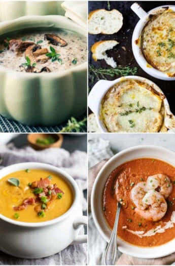 The ULTIMATE 28 drool worthy Comfort Soup Recipes to keep you warm all fall & winter long! From crock pot recipes, to instant pot, to long and slow or 30 minute recipes - all right here with the best soups EVA!