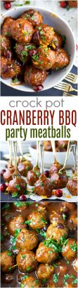 Slow Cooker Cranberry BBQ Meatballs