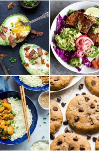 50 of the BEST Healthy Recipes you NEED to make in 2018 - recipes for breakfast, lunch, dinner and dessert. Filled with gluten free recipes, paleo, whole30, vegetarian ... but all absolutely freakin delicious!