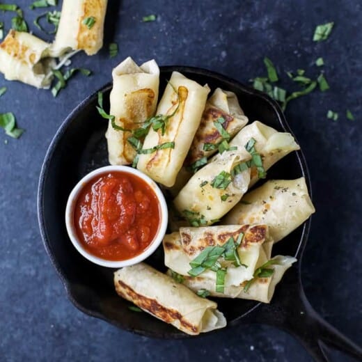 Baked Mozzarella Sticks with Wonton Wrapper-6