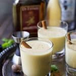 Image of Glasses of Holiday Spiked Eggnog