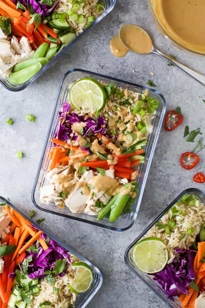 Thai Chicken Lunch Bowls (Meal Prep)