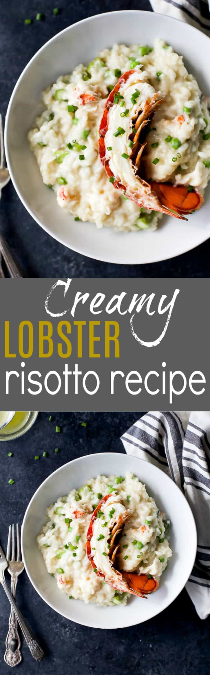Collage for Creamy Lobster Risotto recipe