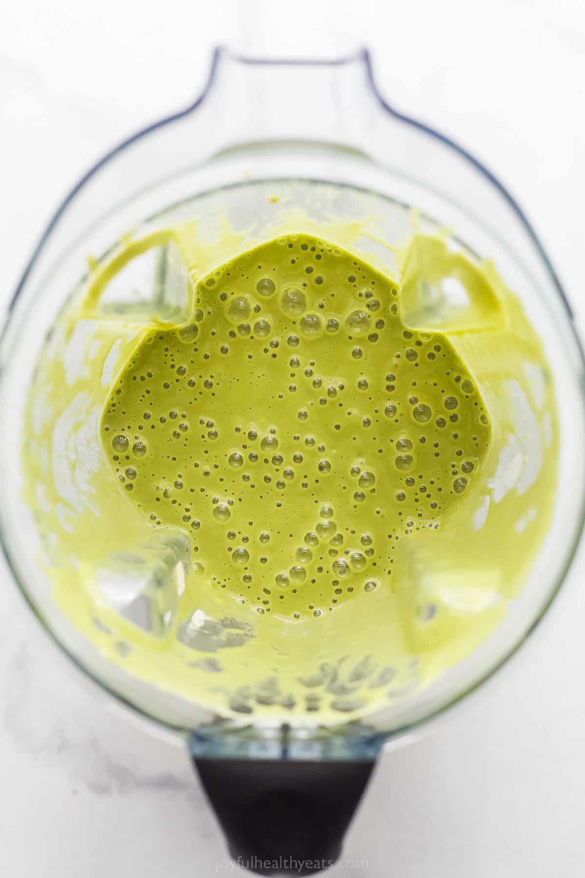 green smoothie in a blender