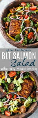 BLT Salmon Salad with Creamy Avocado Dressing_long
