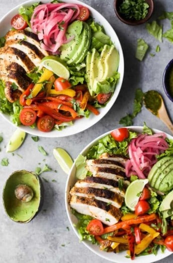 Chicken Fajita Salad with Chimmichurri Dressing - web-1