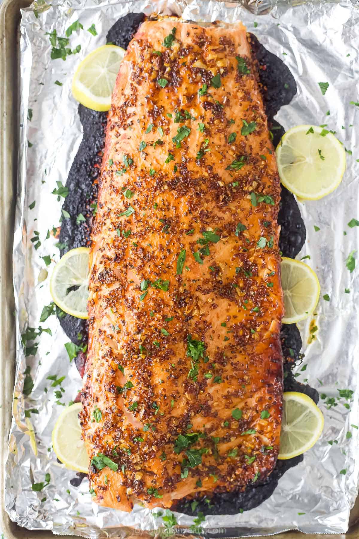 Honey Mustard Salmon Recipe | Joyful Healthy Eats