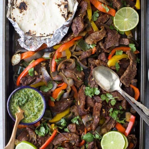 Image of Sheet Pan Steak Fajitas