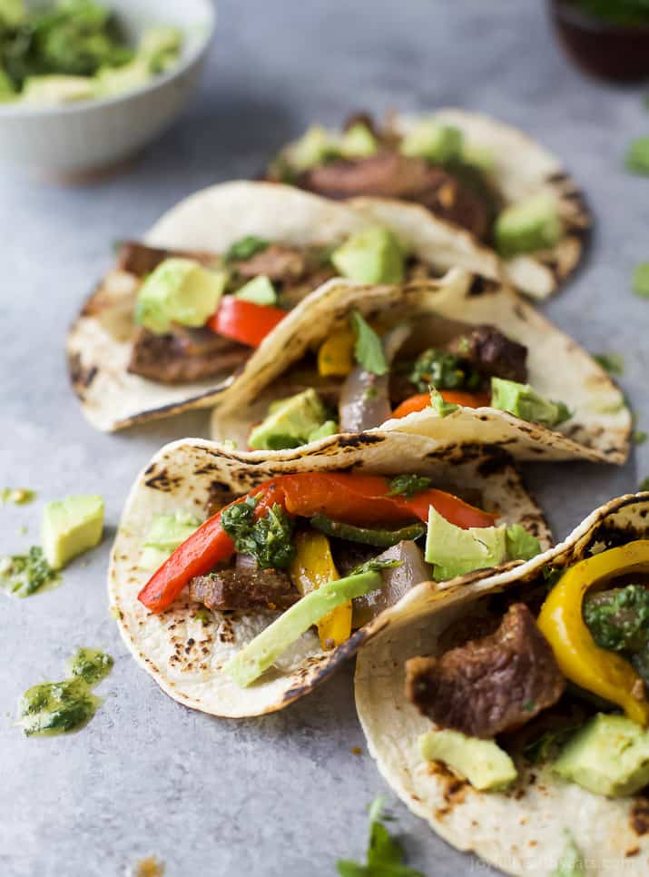 Image of Five Sheet Pan Steak Fajitas