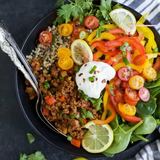 Deconstructed Stuffed Bell Pepper Bowl | Gluten Free Recipe