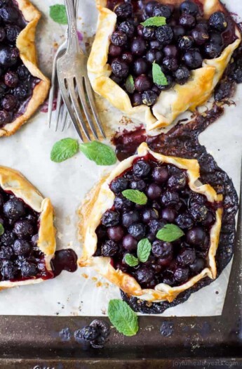 Fresh Mini Blueberry Galettes Image