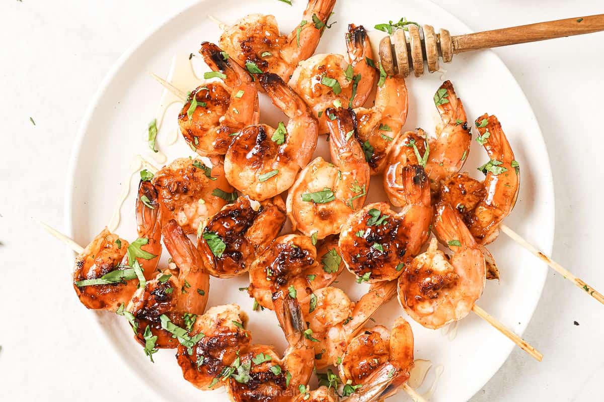 Honey Garlic Grilled Shrimp