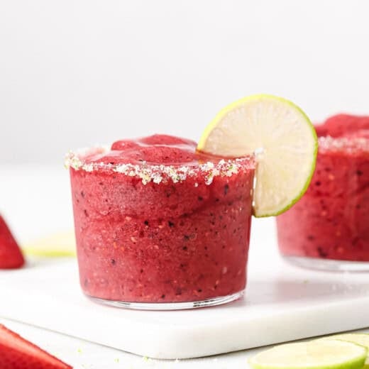 Landscape photo for frozen berry margaritas.