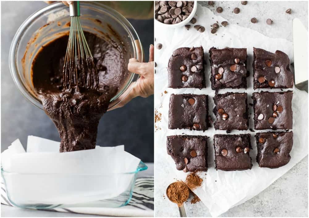 Almond Butter Vegan Brownies - the ultimate fudgy brownie that's insanely easy to make and loaded with intense chocolate flavor! I guarantee these super moist paleo brownies will be a hit with the fam!