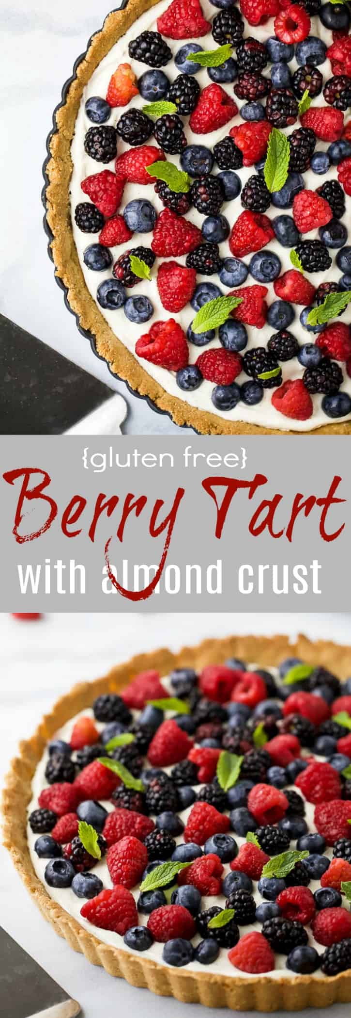 Title Image for Gluten Free Berry Tart with Almond Crust