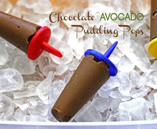 Image of Chocolate Avocado Pudding Popsicles