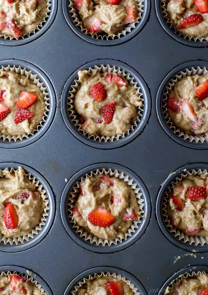 Image of Strawberry Muffins Before Baking