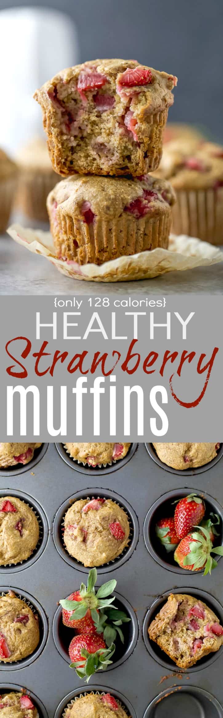 Image of Strawberry Muffins in a Muffin Tin