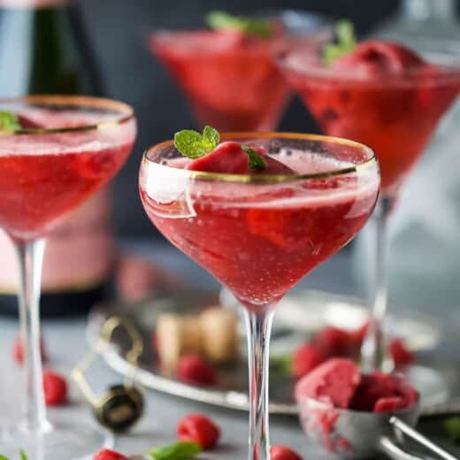 Image of Raspberry Sorbet Rosé Floats