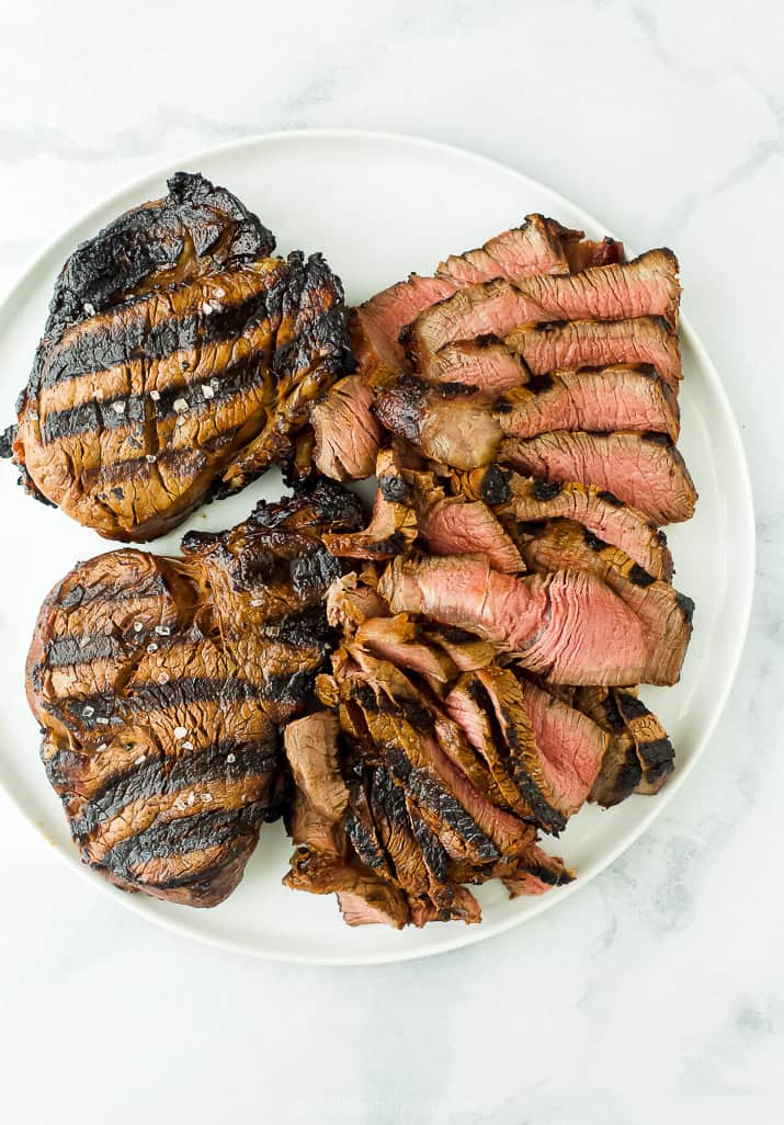 sliced grilled steak for steak tacos 