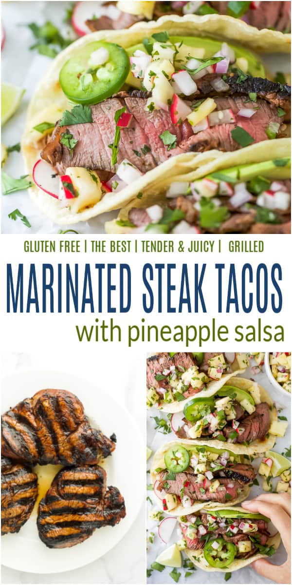 pinterest collage for best steak tacos