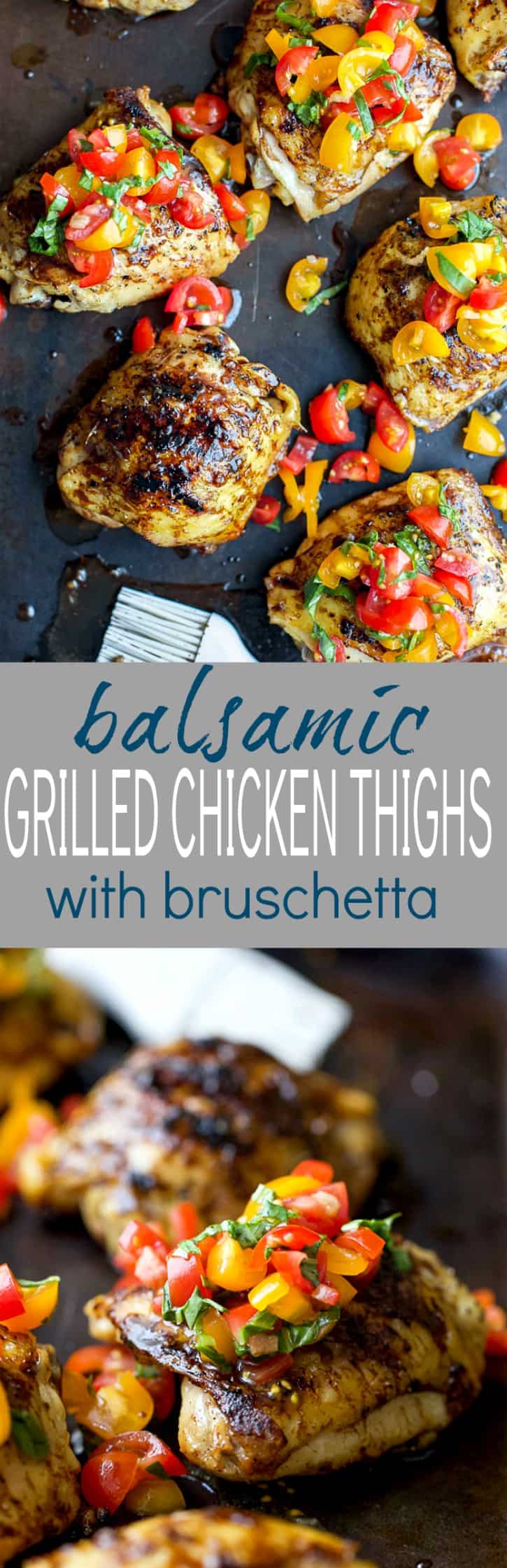Title image for Balsamic Grilled Chicken Thighs with Bruschetta