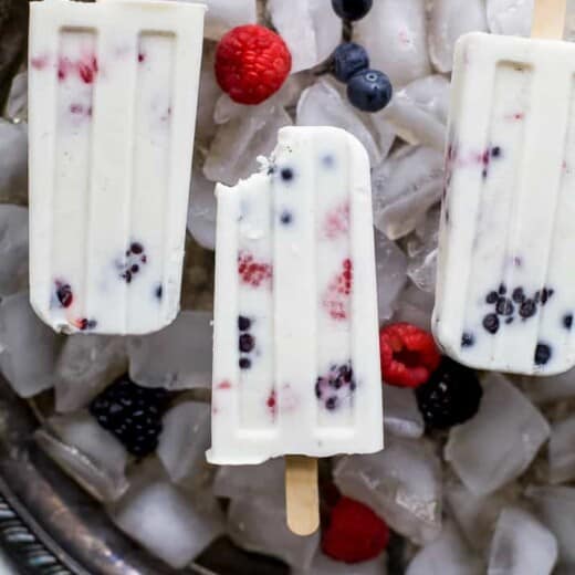 Paleo Berry Coconut Popsicles-3