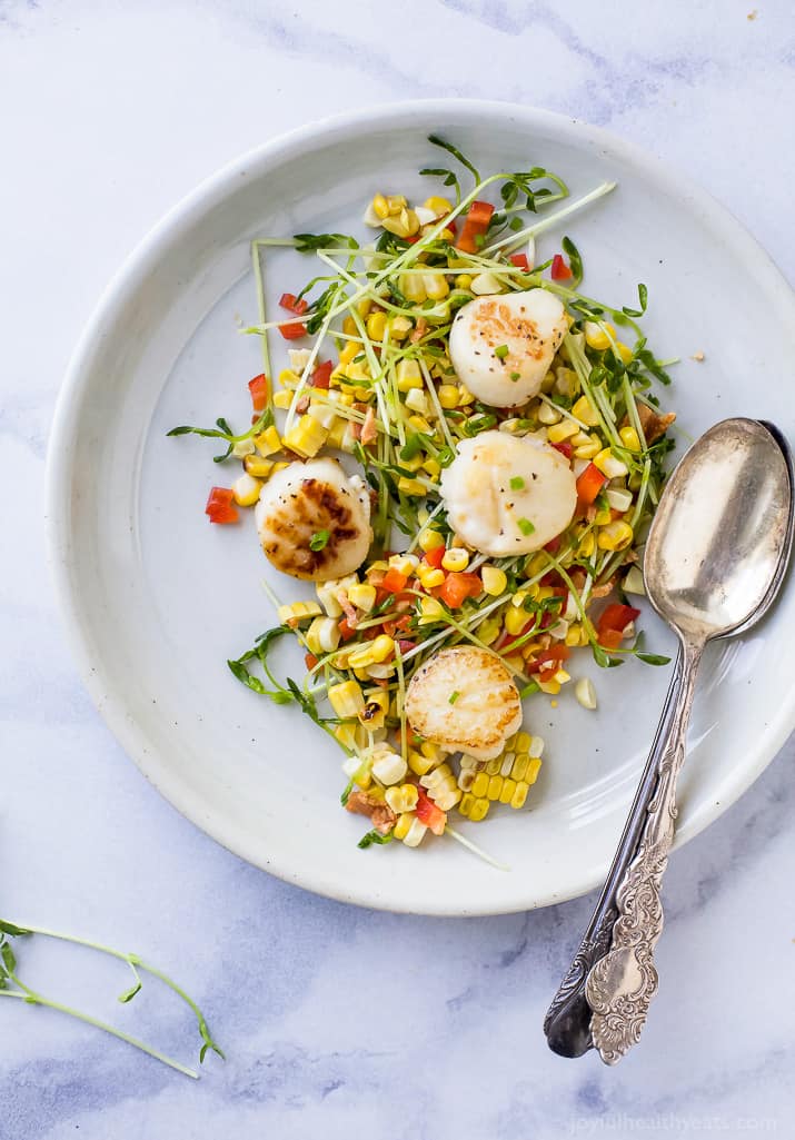 Seared Scallops with Corn Relish Gluten Free How to