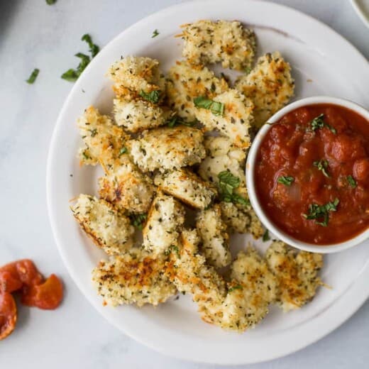 Baked Parmesan Chicken Bites-5