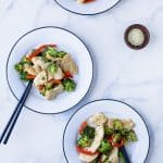 Chicken and Broccoli Stir Fry that takes 30 minutes to make and way healthier than take out. This easy stir fry recipe is low carb, high protein, gluten free and filled with asian flavor!