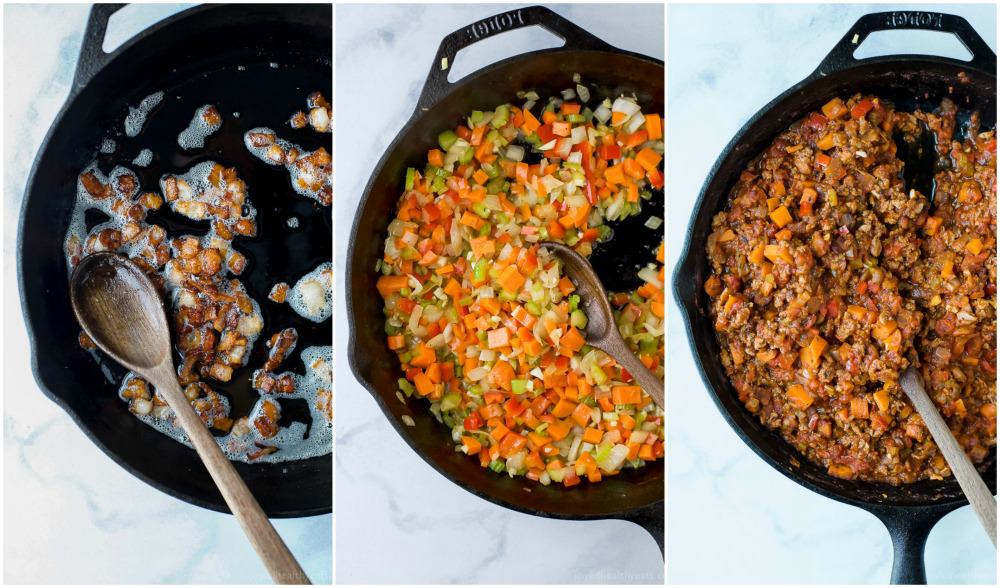 Gluten Free Turkey Bolognese Stuffed Peppers a simple dinner recipe filled with rich flavor your family will love. These Stuffed Peppers make the perfect comforting weeknight meal!