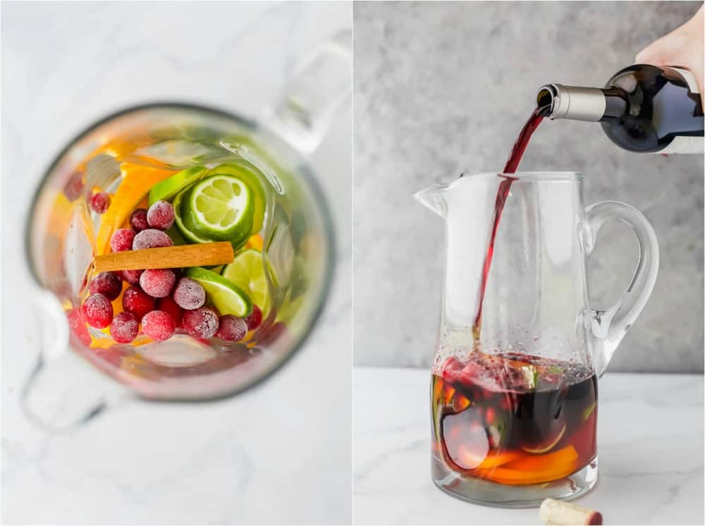 Collage von Urlaub Sangria gemacht