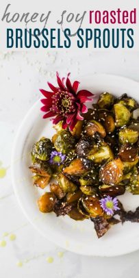 Honey Soy Roasted Brussels Sprouts | Easy Brussels Sprouts Recipe