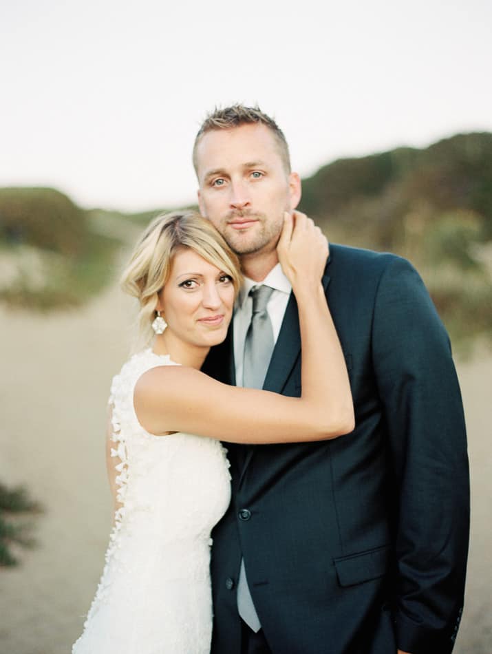 Krista and husband wedding portrait