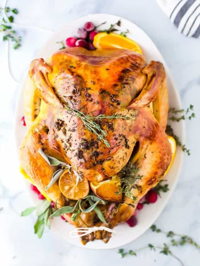 The Best No Brine Turkey Recipe Joyful Healthy Eats