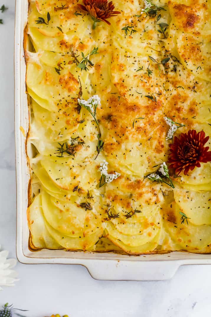 Easy Cheesy Scalloped Potatoes Recipe Joyful Healthy Eats