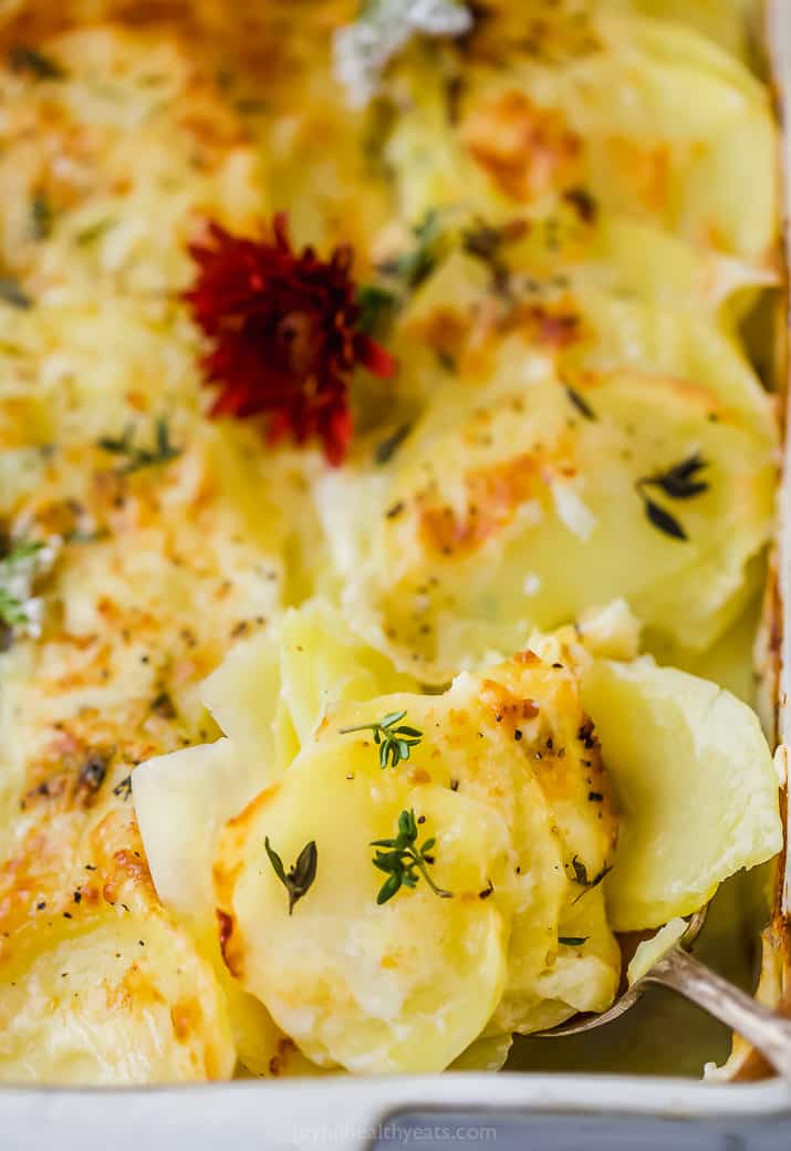 Easy Cheesy Scalloped Potatoes Recipe Joyful Healthy Eats