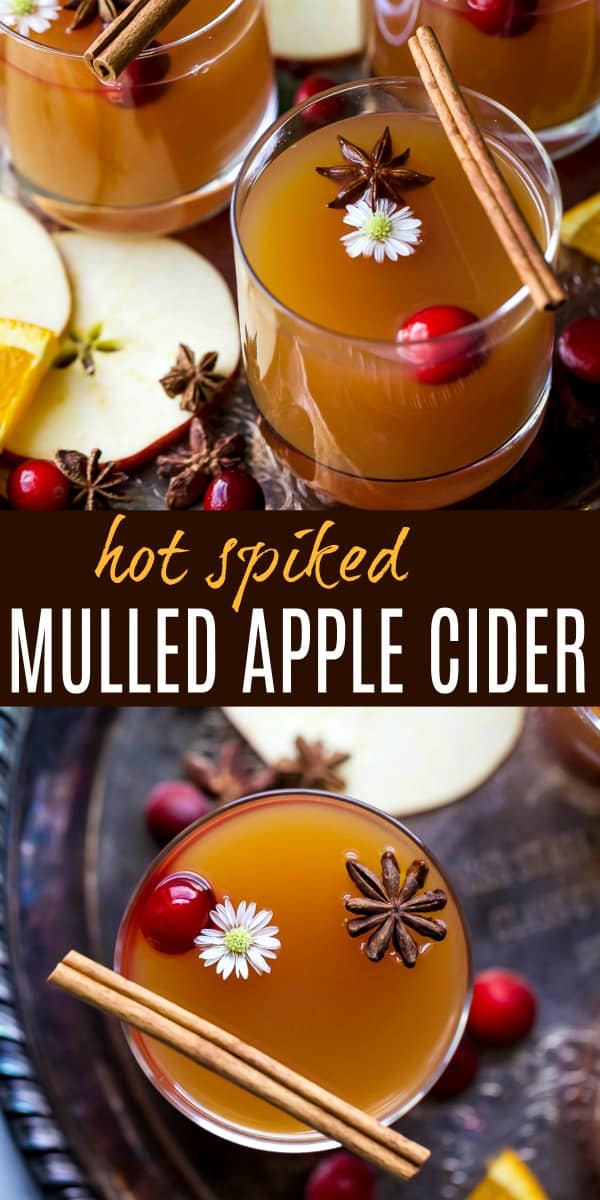 Spiked Hot Apple Cider | Easy Mulled Apple Cider Recipe!