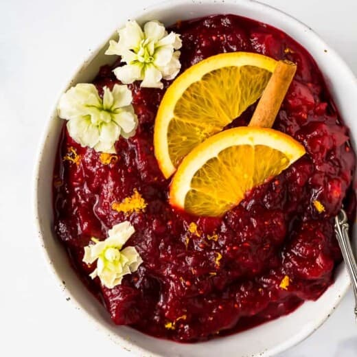 The BEST Maple Cranberry Sauce - web-8