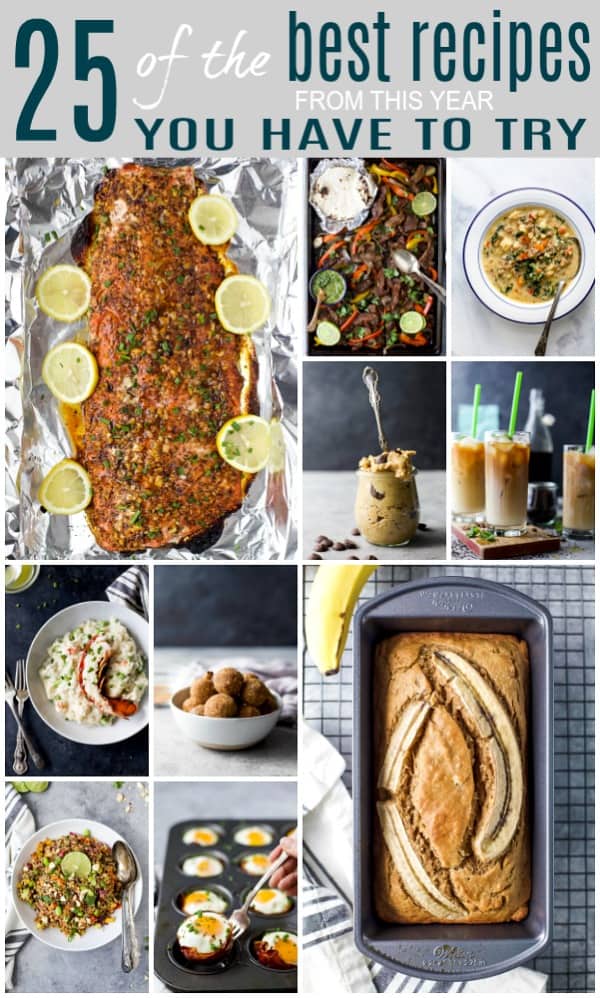 pinterest pin for 25 of the BEST Healthy Recipes from this year