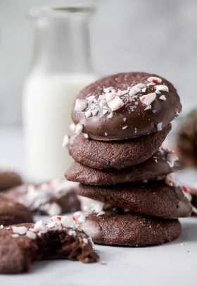 gluten free peppermint chocolate cookies