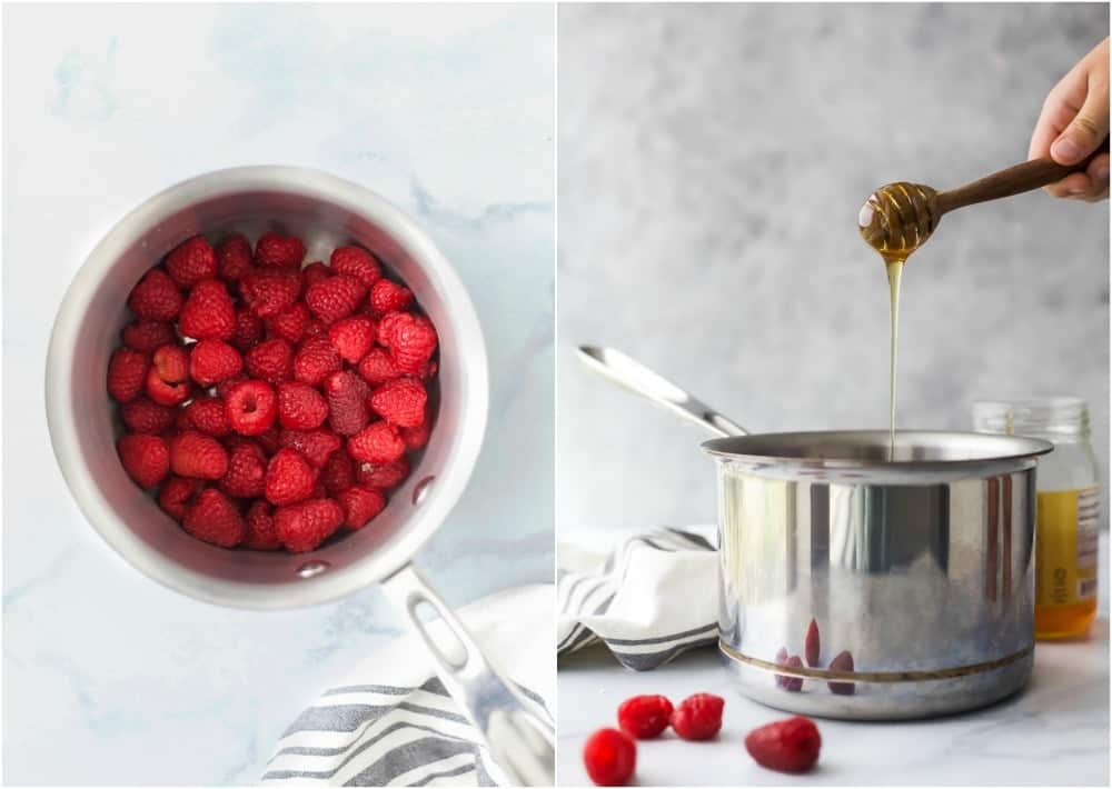 process photos of Homemade Raspberry Jam Recipe
