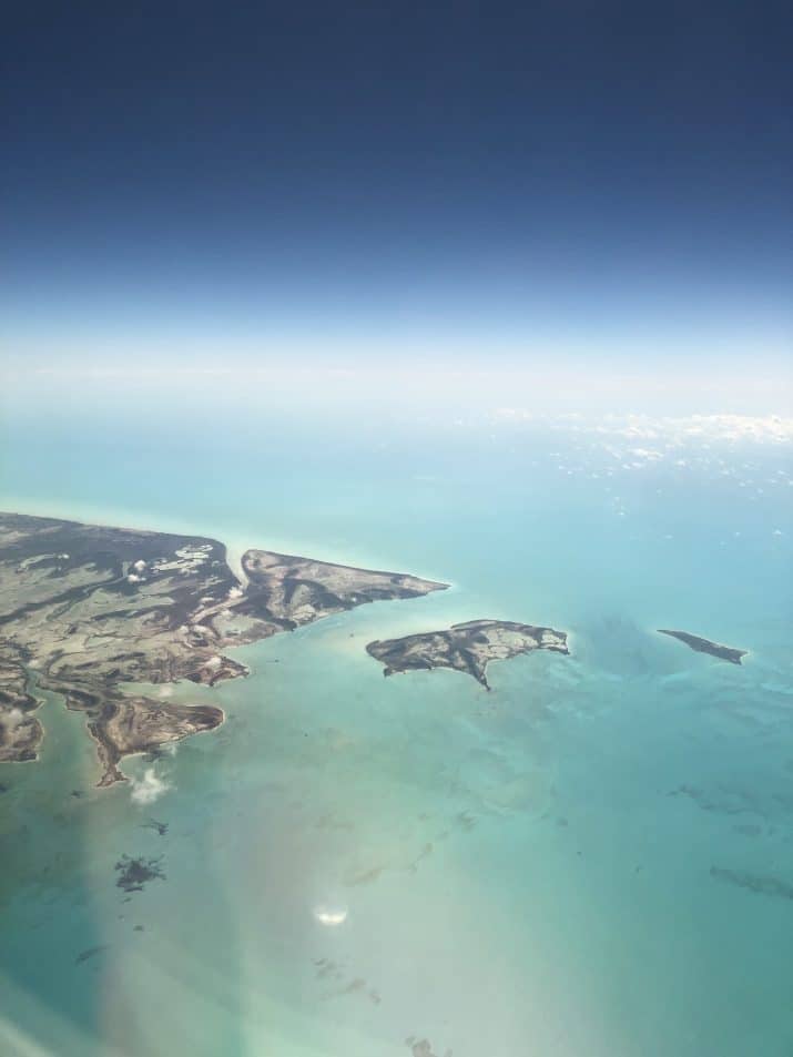 aerial photo of bahamas island