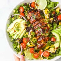 30 Minute BBQ Chicken Salad in a bowl