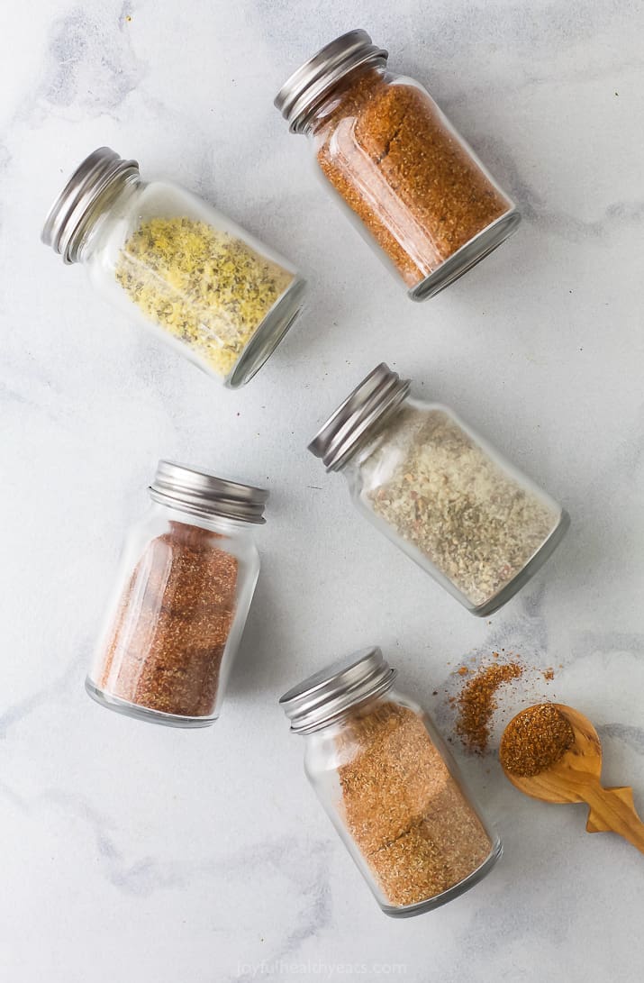 5 of the best dry rub recipes for chicken in glass jars