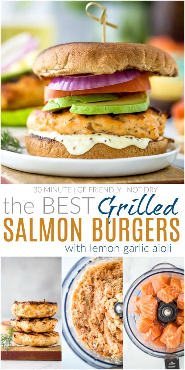 Grilled Salmon Burgers - Weekend at the Cottage